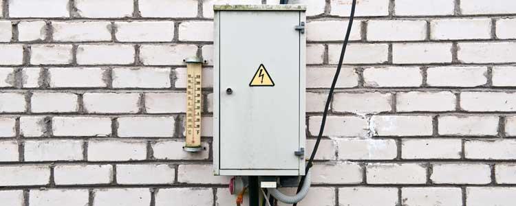 Electrical panel on house